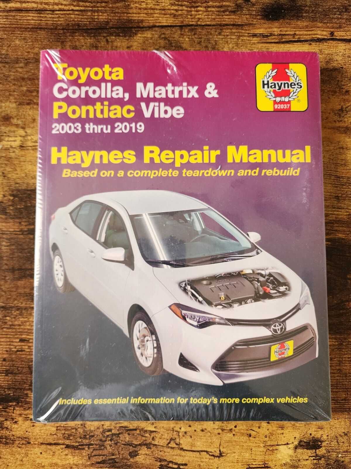 2003 toyota corolla repair manual