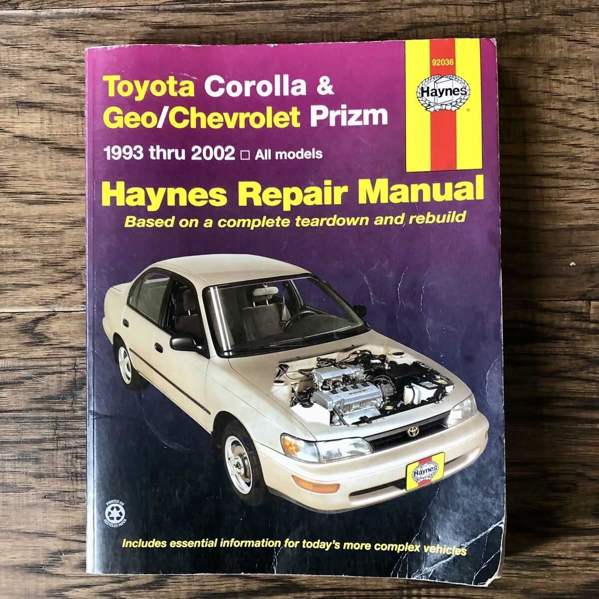 2002 toyota corolla repair manual